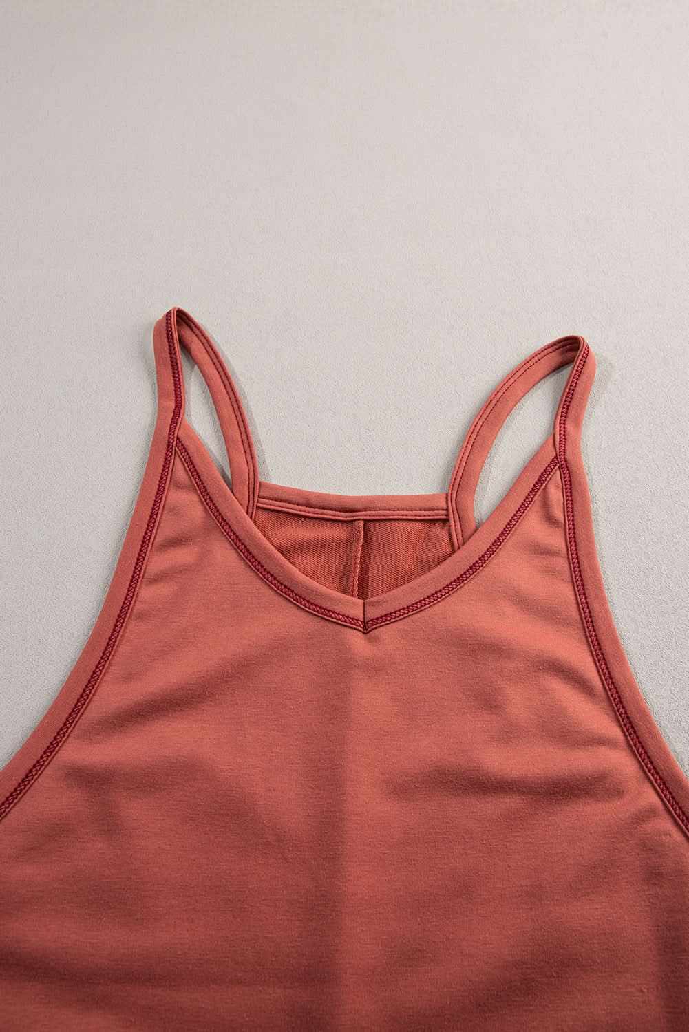 Gold Flame Side Pockets Harem Pants Sleeveless V Neck Jumpsuit - Love Salve